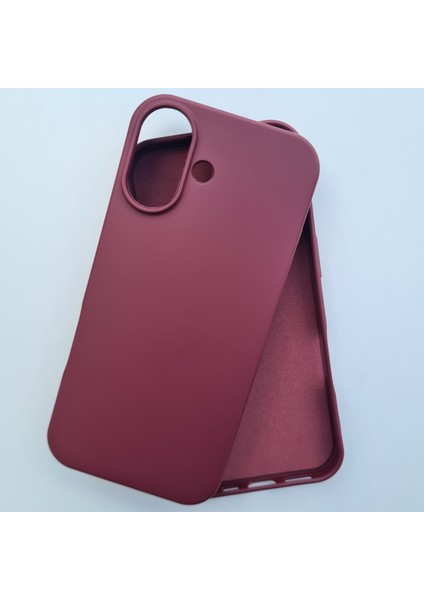 iPhone 17 ile Uyumlu Lansman Içi Kadife Esnek Soft Silikon Kılıf