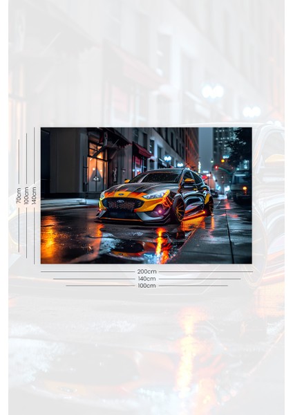 Gece Yansıması Araba Desenli Duvar Halısı Duvar Örtüsü Tapestry Süet Dokulu Kumaş fiyatları