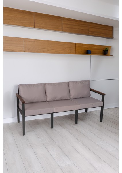 Bahce Mobilyası, Modern Balkon Mobilyası, Kafe Oturma Takımı, Teras Koltugu, 1 Üçlü Koltuk