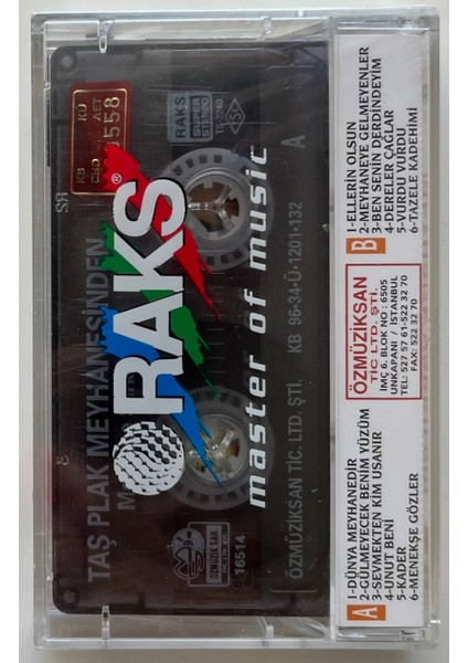 Meyhane Şarkıları 1 Kaset (Jelatininde Sıfır Orijnal Dönem Baskı Kaset) fiyatları