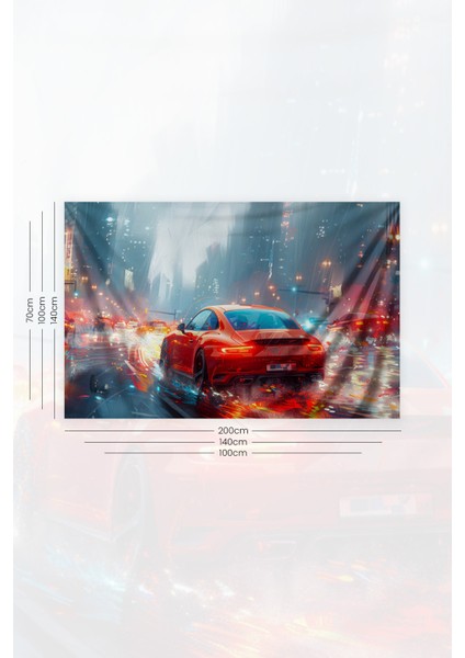 Kırmızı Spor Araba Desenli Duvar Halısı Duvar Örtüsü Tapestry Süet Dokulu Kumaş fiyatları