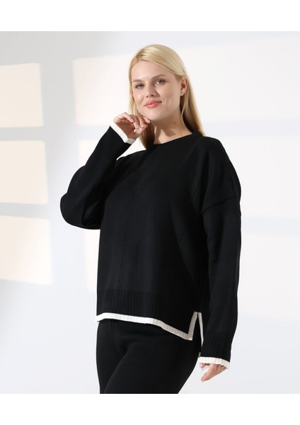 Modern Dokunuş Çizgi Detay Triko Takım modelleri