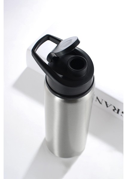 Çelik Siyah Kapak 700 ml Sporcu Matara Suluk (Sıcak-Soğuk Tutmaz) CIN427 modelleri