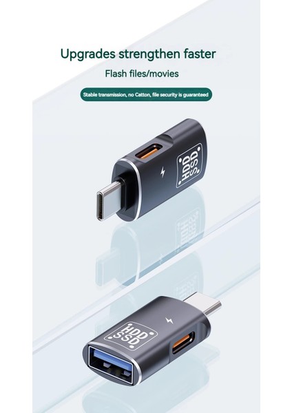 2’si 1 Arada USB C Otg Adaptörü – Type-C’den Usb-A 3.0 & Usb-C Şarj/kulaklık Dönüştürücü, 5gbps Veri Aktarımı, Tak-Çalıştır, Tablet, Laptop & Telefon Uyumlu | ZR1061 fırsatları