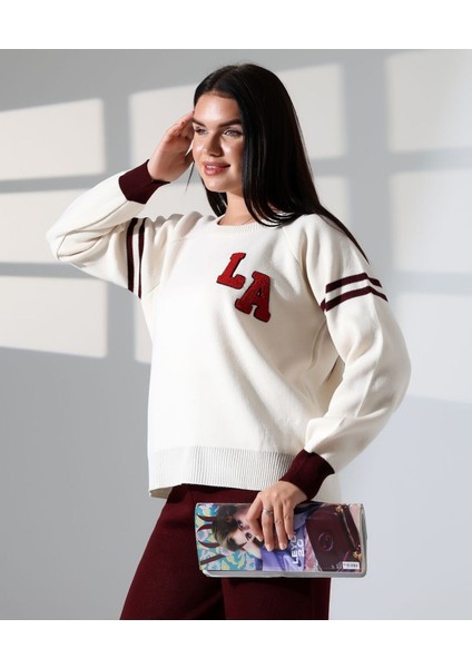 Baskılı Bisiklet Yaka Triko Takım fiyatları