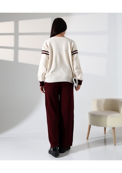 Baskılı Bisiklet Yaka Triko Takım indirimleri