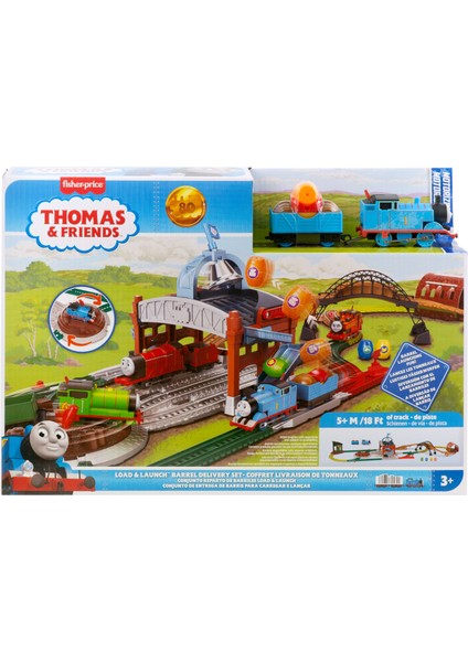 Fisher-Price Thomas ve Arkadaşları™ Yükle ve Fırlat™ Teslimat Seti ve Motorlu Klasik Oyuncak Tren JDF26