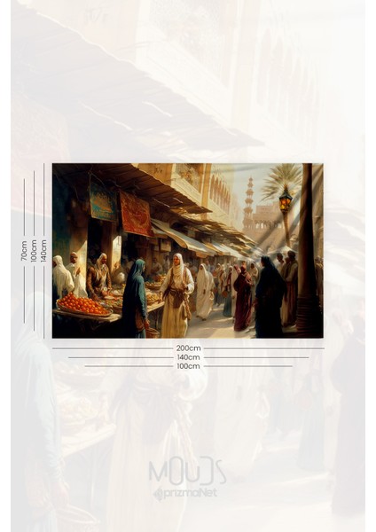 Osmanlı Pazarı Desenli Duvar Halısı Duvar Örtüsü Tapestry Süet Dokulu Kumaş fiyatları