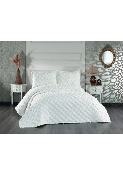 Çapa Home Şönil Yatak Örtüsü / Çeyizlik / Günlük Kullanıma Uygun/ 3 Parça Yatak Örtüsü Hayal