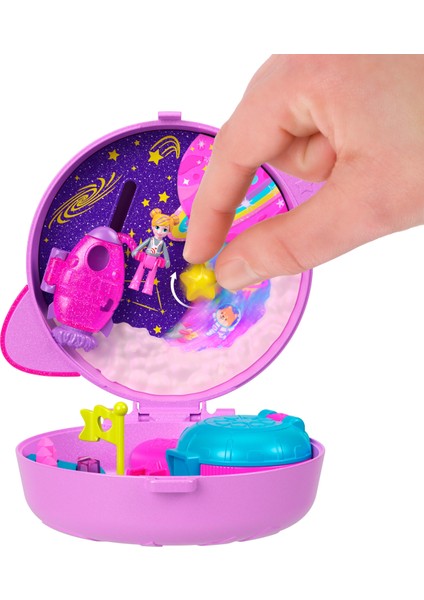 ™ Polly Gezegeni™ Mini Oyun Seti, 1 Mikro Bebek ve Yavru Köpek Figürü, Temaya Uygun Aksesuarların Yer Aldığı Taşınabilir Oyuncak JCB18 fırsatları