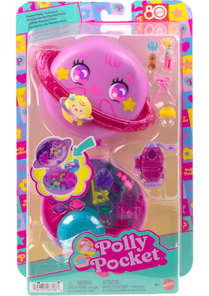 ™ Polly Gezegeni™ Mini Oyun Seti, 1 Mikro Bebek ve Yavru Köpek Figürü, Temaya Uygun Aksesuarların Yer Aldığı Taşınabilir Oyuncak JCB18