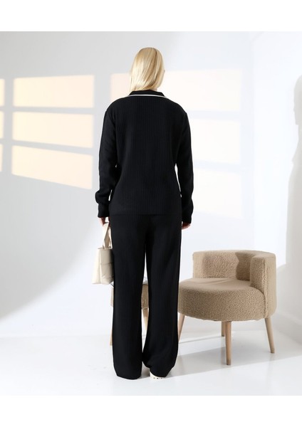Biye Detaylı Cepli Hırka Triko Takım indirimleri