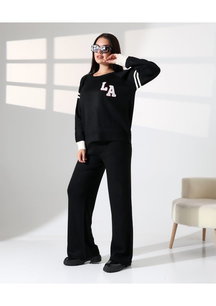 Baskılı Bisiklet Yaka Triko Takım fiyatları