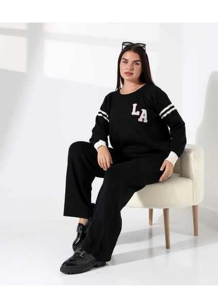 Baskılı Bisiklet Yaka Triko Takım fırsatları