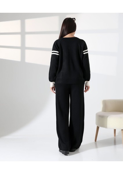 Baskılı Bisiklet Yaka Triko Takım indirimleri