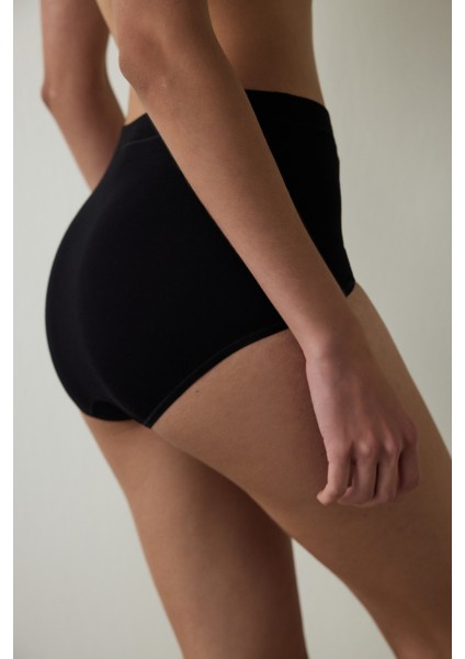 Siyah Collagen Yaşlanma Karşıtı Yüksek Bel Slip Külot fiyatları