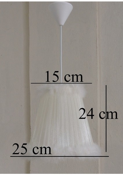 Krem Organze Avize M-69 Yatak Odası Çocuk Odası Genç ve Bebek Odası Avize Aydınlatma Sarkıt fiyatları