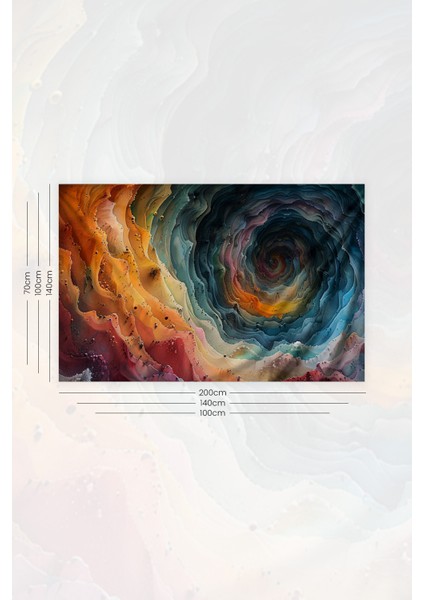 Renkli Spiral Desenli Duvar Halısı Duvar Örtüsü Tapestry Süet Dokulu Kumaş modelleri