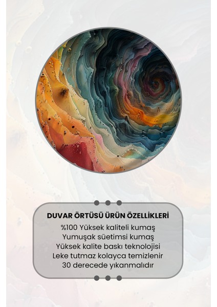 Renkli Spiral Desenli Duvar Halısı Duvar Örtüsü Tapestry Süet Dokulu Kumaş fırsatları