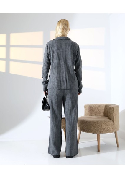 Biye Detaylı Cepli Hırka Triko Takım indirimleri