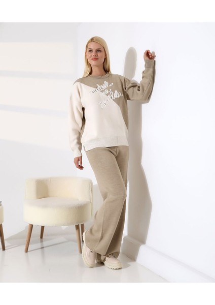 Renk Bloklu Triko Takım fırsatları