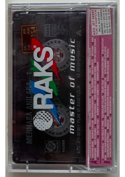 Merhaba Anılara Unutulmayan Türk Aşk Şarkıları 1 Kaset (Jelatinli Sıfır Orijnal Dönem Baskı Kaset) fiyatları