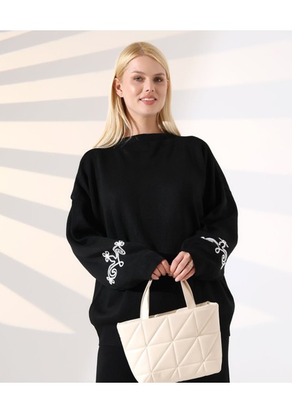 Nakış Detaylı Dokuma Triko Takım modelleri