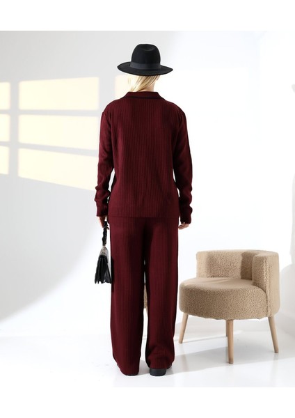 Biye Detaylı Cepli Hırka Triko Takım indirimleri