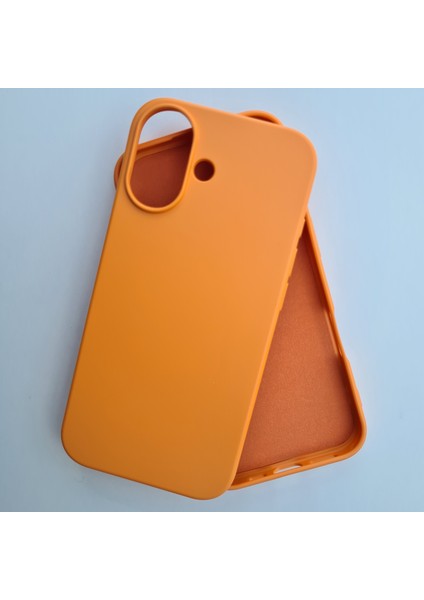 iPhone 17 ile Uyumlu Lansman Içi Kadife Esnek Soft Silikon Kılıf