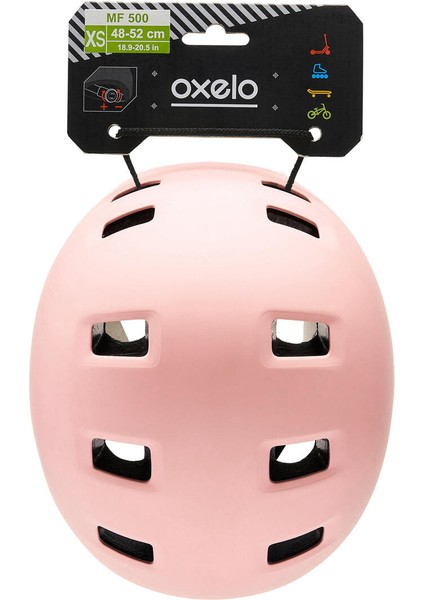 Oxelo MF500 EN 1078 Sertifikalı ABS Kask – Paten, Kaykay ve Scooter için Orta Yoğunlukta Güvenli ve Konforlu Kullanım