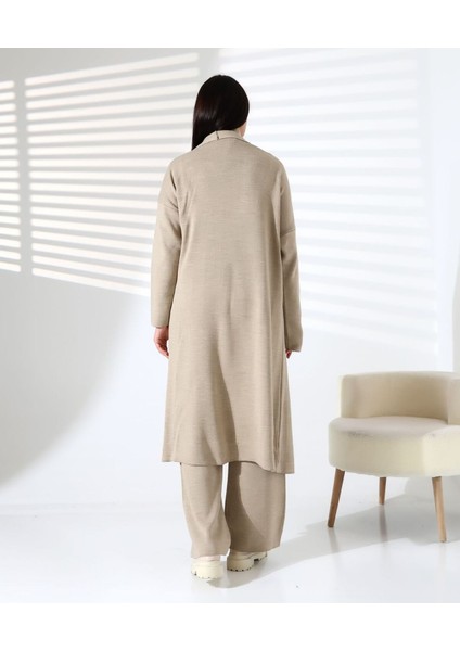 Balıkçı Yaka Asil Üçlü Triko Takım indirimleri