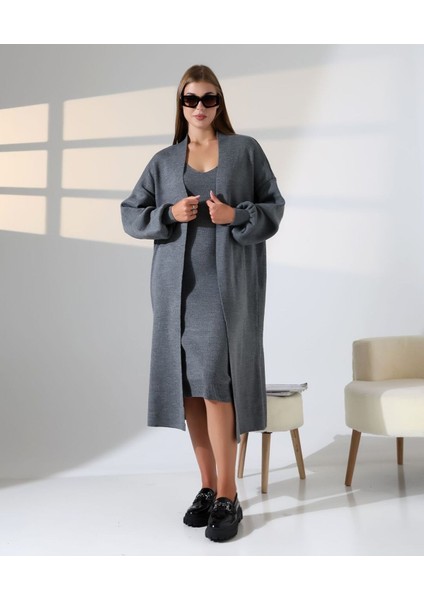 Zamansız Stil: Uzun Triko Hırka ve Elbise Ikilisi modelleri