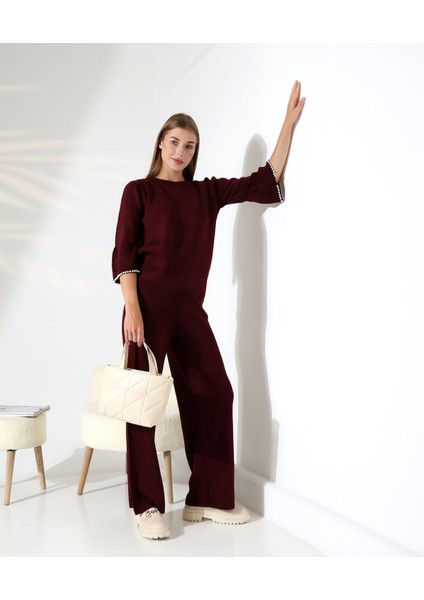 Inci Volanlı Kol Detaylı Triko Takım fiyatları