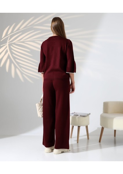 Inci Volanlı Kol Detaylı Triko Takım indirimleri