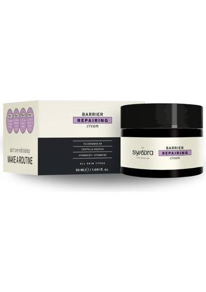 Cilt Bariyeri Onarıcı ve Güçlendirici Nemlendirici Krem 50 ml – Hyaluronik Asit, Ceramide NP, B3 ve B5 Vitaminleri, Tüm Cilt Tipleri İçin Yüz, Boyun, Dekolte