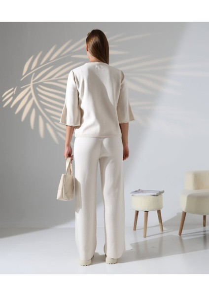 Inci Volanlı Kol Detaylı Triko Takım indirimleri