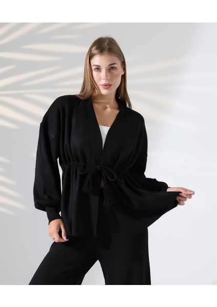 Kuşak Detaylı Ikili Triko Takım fiyatları