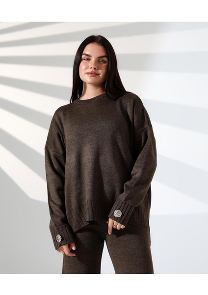 Rahat Kalıp Kol Detaylı Triko Takım fiyatları