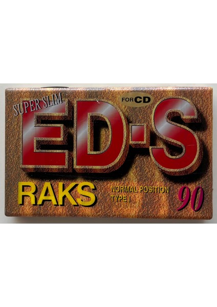 Ed-S 90'lık Boş Kaset (Jelatininde Sıfır Orijnal Dönem Baskı Kaset)