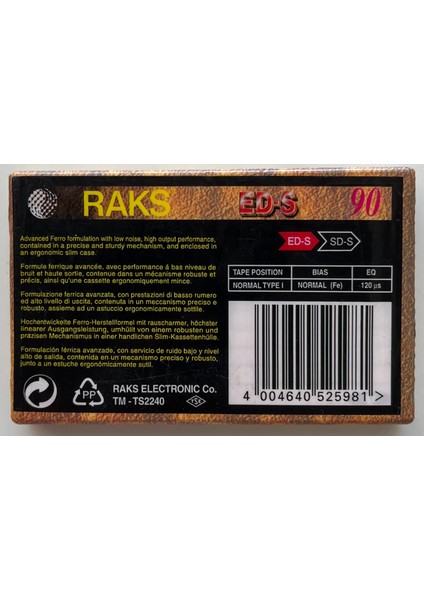 Ed-S 90'lık Boş Kaset (Jelatininde Sıfır Orijnal Dönem Baskı Kaset) fiyatları