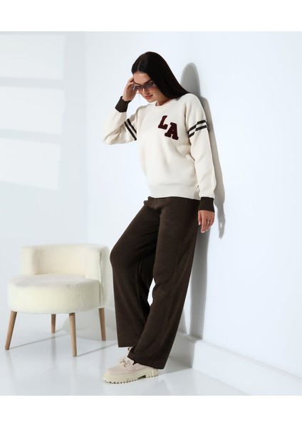 Baskılı Bisiklet Yaka Triko Takım fırsatları