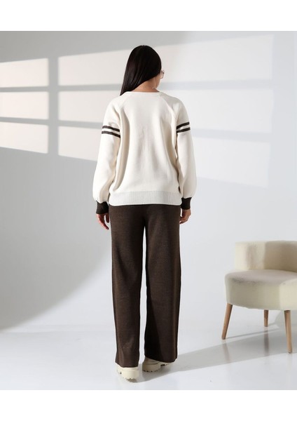 Baskılı Bisiklet Yaka Triko Takım indirimleri