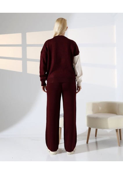 Renk Bloklu Triko Takım indirimleri