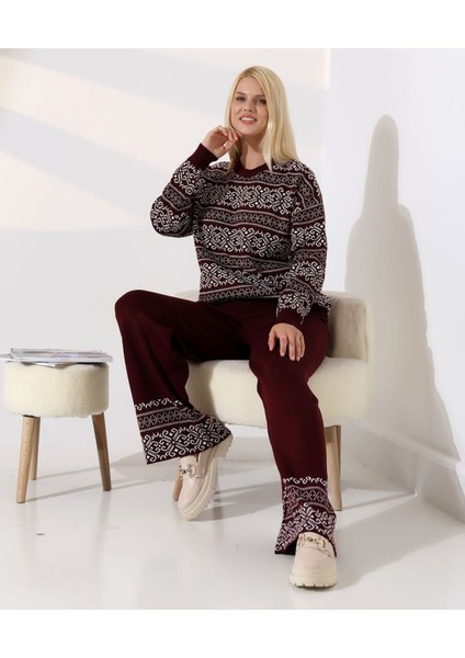 Iskandinav Desenli Konfor Triko Takım fırsatları