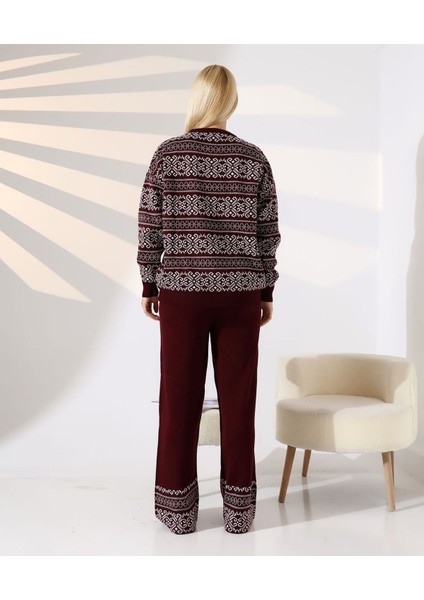 Iskandinav Desenli Konfor Triko Takım indirimleri