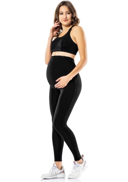 Viskon Bel Ayarlı Hamile Taytı