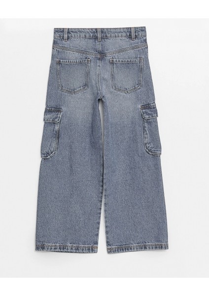 Lcw Kids Mavi Beli Ayarlanabilir Lastikli Kız Çocuk Pantolon fiyatları