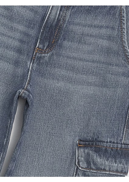 Lcw Kids Mavi Beli Ayarlanabilir Lastikli Kız Çocuk Pantolon modelleri