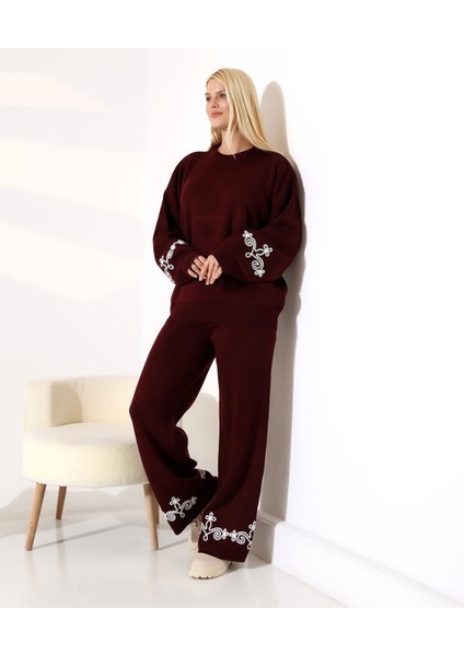 Nakış Detaylı Dokuma Triko Takım fiyatları