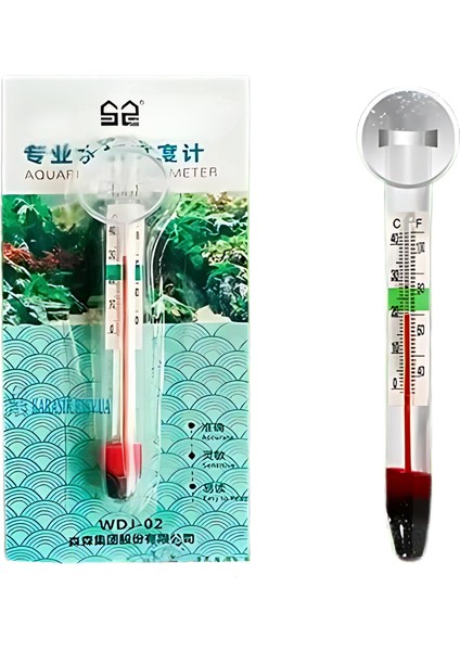 Wdj-02 Cam Akvaryum Termometresi | Analog, Vantuzlu, ±1°c Hassasiyet